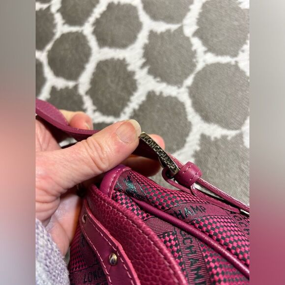 Longchamp Pink Shoulder Bag with Studded Flap like new-excellent condition - Picture 16 of 16